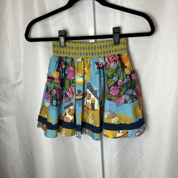 Matilda Jane Girls Skirt 6 Paint By Numbers Gallery Scenic Cottagecore Woodland - Picture 9 of 9